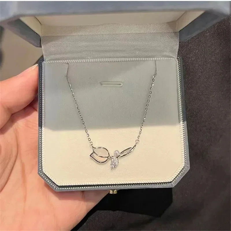 Hollow heart pendant necklace for women, available in different variations