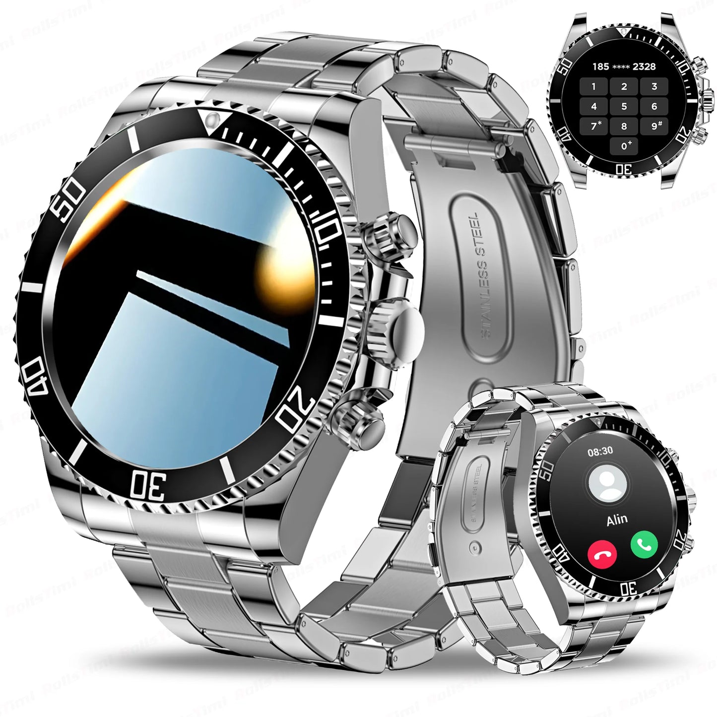 Smartwatch with the latest technology, AMOLED 1.3" and GPS exercise tracking, New 2025