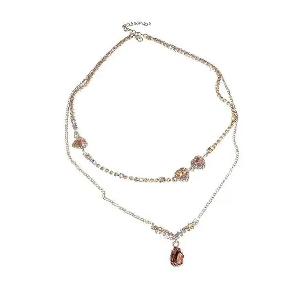 Hollow heart pendant necklace for women, available in different variations