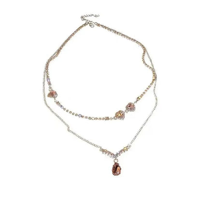 Hollow heart pendant necklace for women, available in different variations