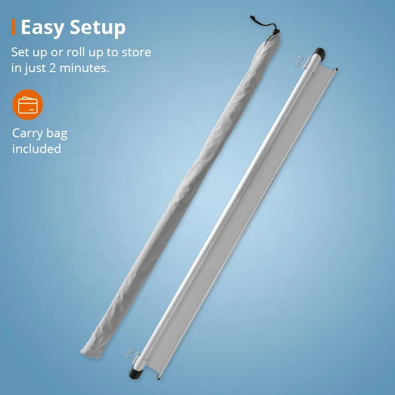 Kannettava Projektorikangas 60" – Lattiamalli ulko- ja sisäkäyttöön