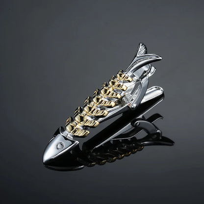 Men's tie pin, airplane, ship, machine gun, guitar, various designs