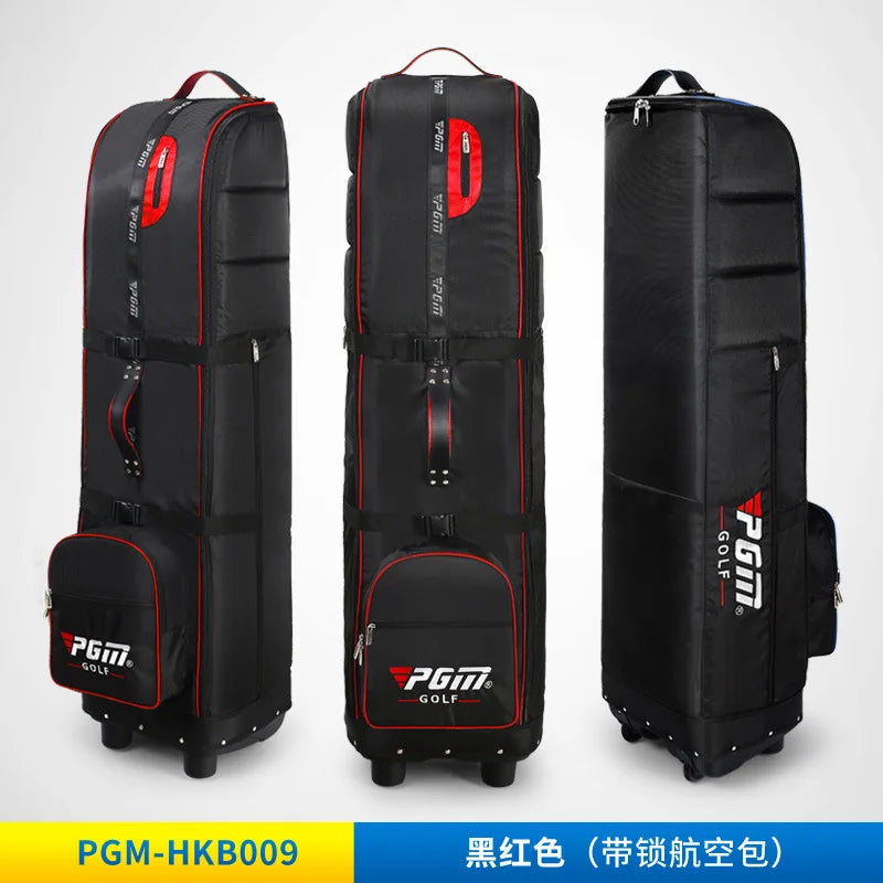 PGM HKB009 golf flight bag with pull cart