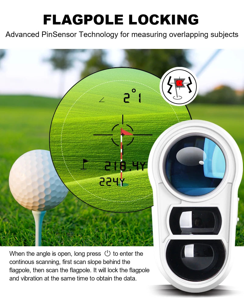 Golf laser -etäisyysmittari 600M/1000Y