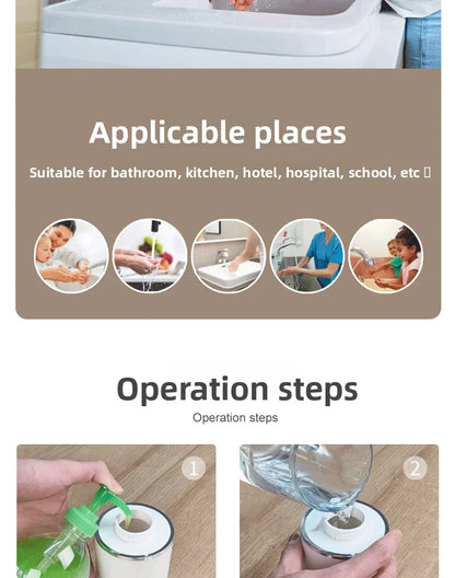 Automaattinen Vaahtoava Saippua-annostelija 2026 - USB-ladattava Älykäs Käsienpesulaite Kylpyhuoneeseen
