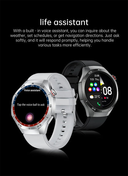 GT5 Pro GPS Smartwatch with AMOLED display, NFC payment function, health tracking