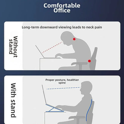 4-in-1 RGB Laptop-teline - Alumiininen Telakointiasema Jäähdytyksellä