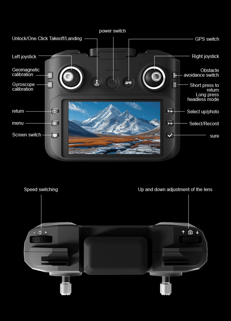 GT6 Max Drone 2025 – 8K Kamera, 5G GPS, 2KM Kantama, Harjaton Moottori – Ammattilaisdroni