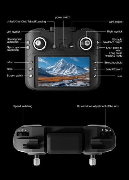GT6 Max Drone 2025 – 8K Kamera, 5G GPS, 2KM Kantama, Harjaton Moottori – Ammattilaisdroni