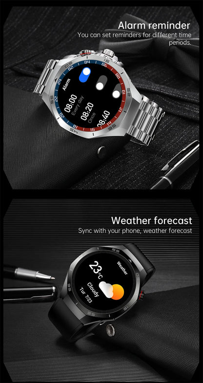 GT5 Pro GPS Smartwatch with AMOLED display, NFC payment function, health tracking