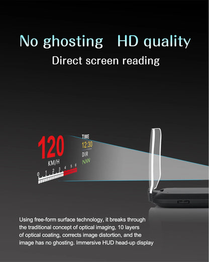 C1 HUD Head-Up Display - OBD2 GPS Navigointi Tuulilasiprojektori Autoon