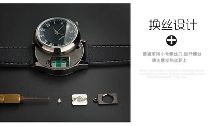 Wristwatch lighter USB rechargeable