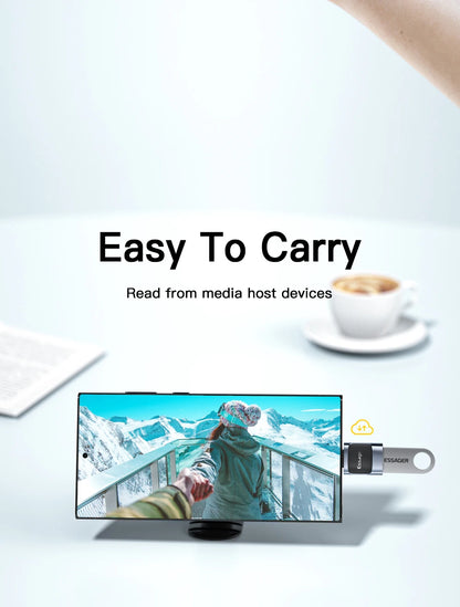 Essager USB 3.0 to Type-C OTG Adapteri - USB-A Muunnin MacBook & Laptop