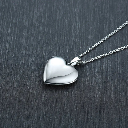 VNOX Heart Locket Necklace with Picture and Name for Women