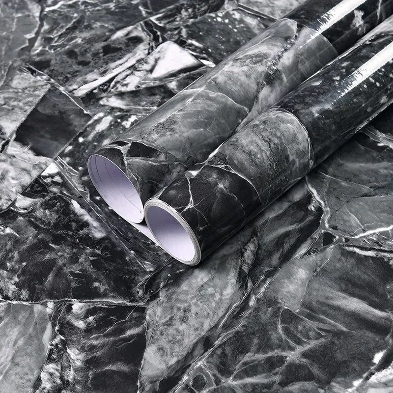 Marble patterned self-adhesive wallpaper, available in many different variations