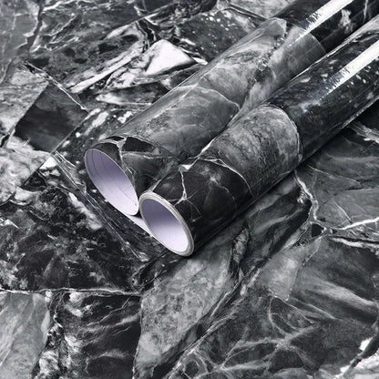 Marble patterned self-adhesive wallpaper, available in many different variations