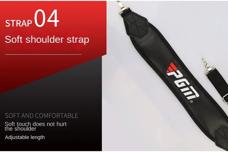 PGM QIAB008 golf bag, lightweight rack bag for 9 clubs, for men and women