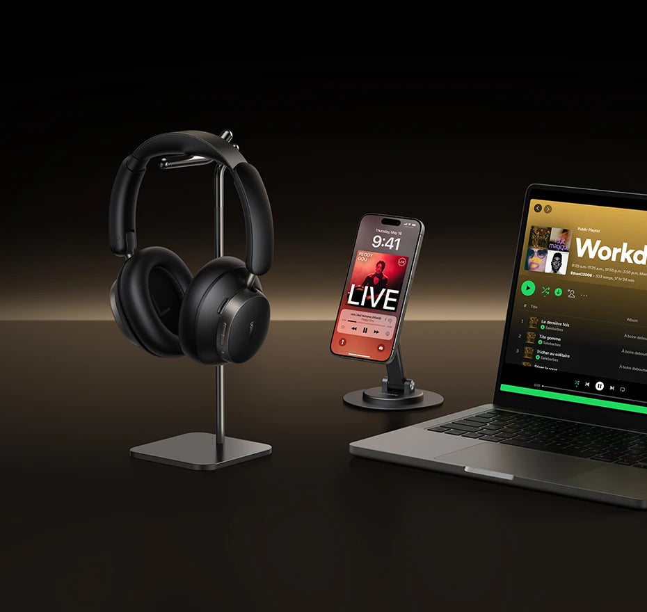 UGREEN Studio Pro Wireless Headphones - 48dB ANC Noise Cancelling, Hi-Res LDAC, 120h Battery Life