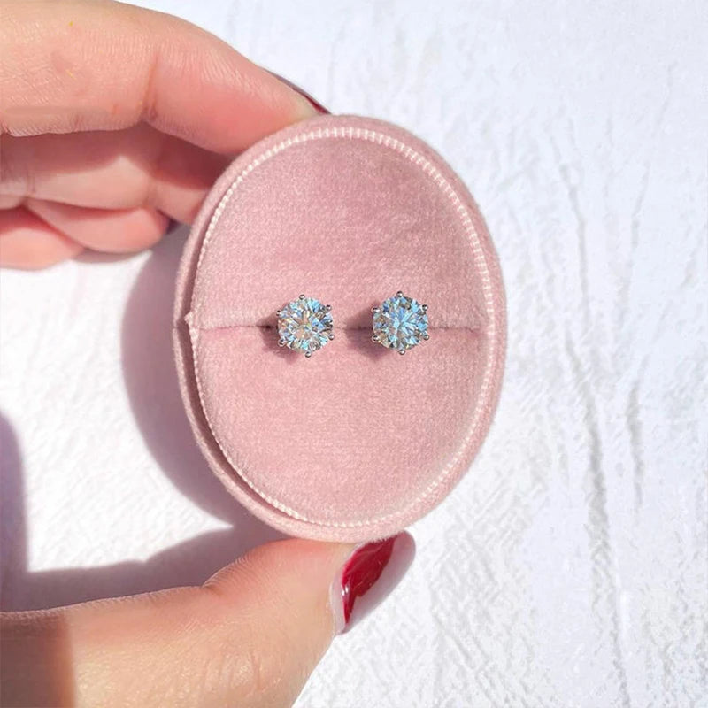 COSFIX Moissanite nappikorvakorut naisille