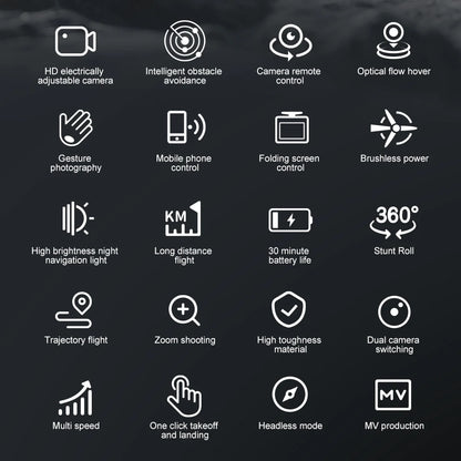 M66 8K Drone - Ammattitason Taitettava Kameradrone 5G FPV