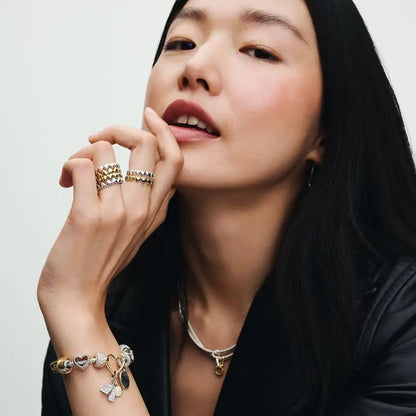 925 Hopeinen tähdenlento sormus, säädettävä, saatavana eri variaatioita