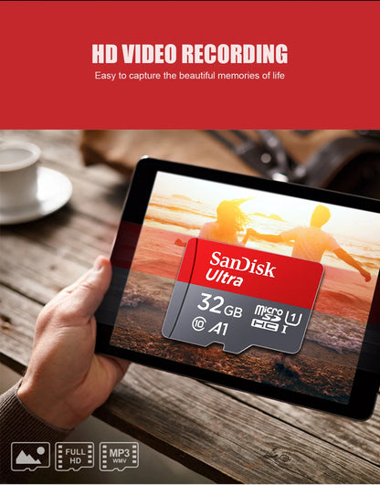 SanDisk MicroSD-muistikortti, 256GB/128GB/64GB/32GB, Class 10, UHS-1