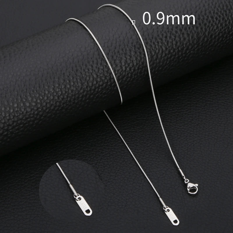 HIYEE Snake Chain Necklace for Pendants