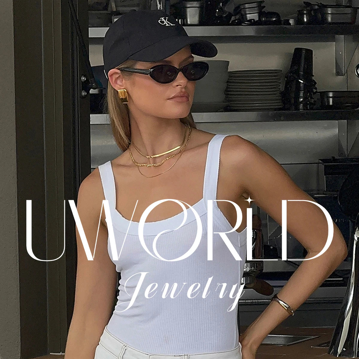 18K kullattu sydänsolki kaulakoru naisille