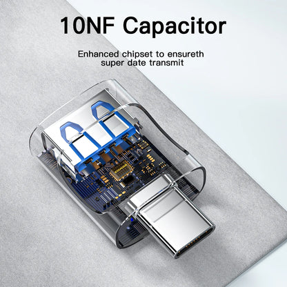 Essager USB 3.0 to Type-C OTG Adapteri - USB-A Muunnin MacBook & Laptop
