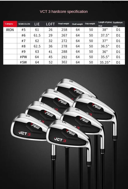 PGM VCT3 Golf Club Set 12 Pieces for Men, Top-Class Set for Beginners