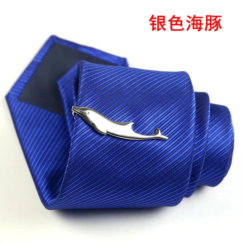 Men's classic tie clip, various motifs