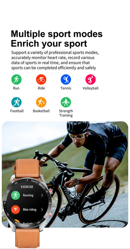 Premium Smartwatch, Bluetooth calls, versatile health tracking, fitness tracking, business design