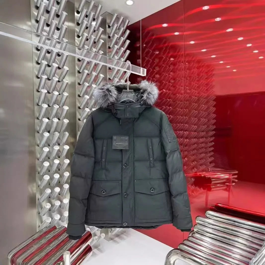 Canada Quebec Moose Untuvatatakki - 650 Fill Power Hanhensulka Tuulenpitävä Talvitakki