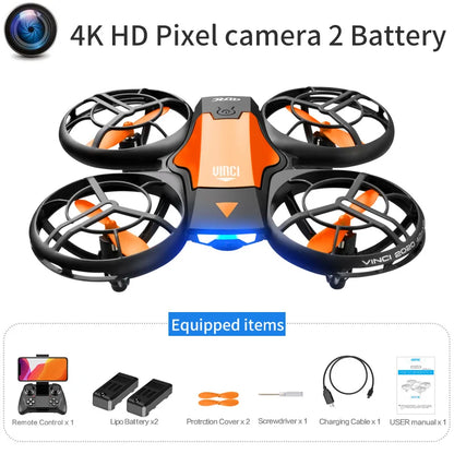 V8 Mini-drone 4K HD-kameralla - Taitettava WiFi FPV Quadcopter