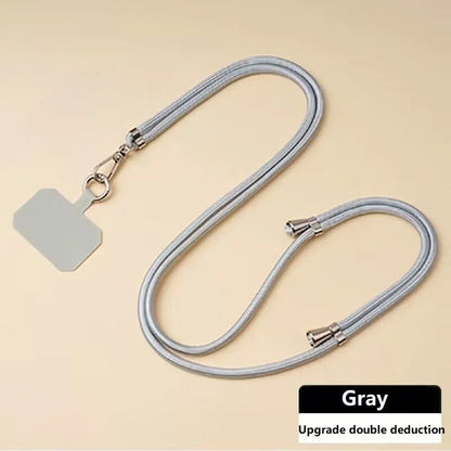 Crossbody Kaulanauha Puhelimelle - Säädettävä Hihna Harmaa