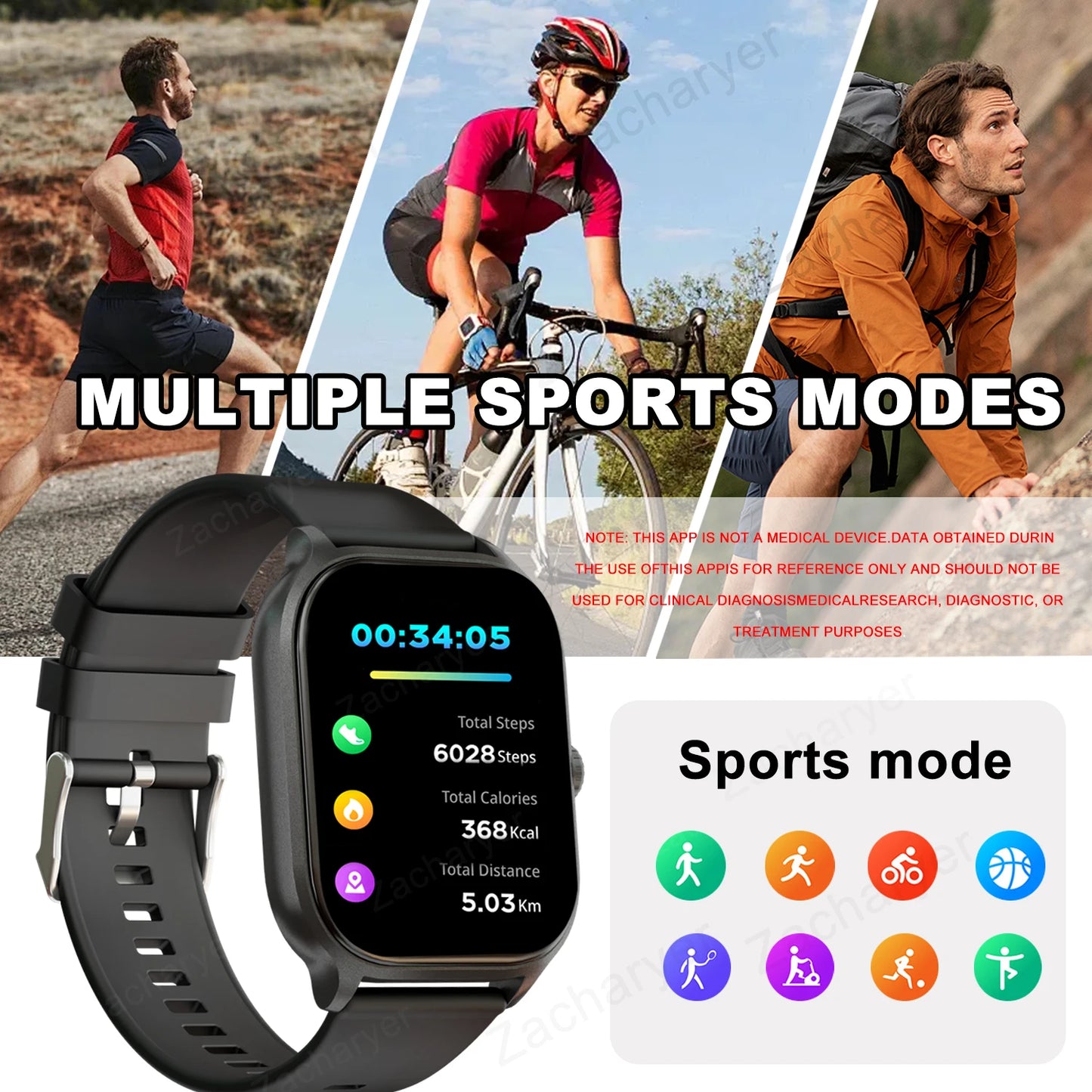 Affordable smartwatch, wireless calling function, versatile sports modes and notifications