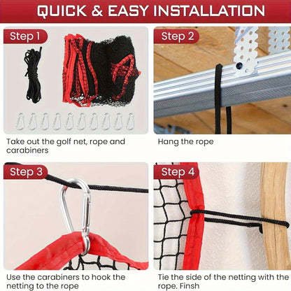 Golf practice net, large 3x3 meter size