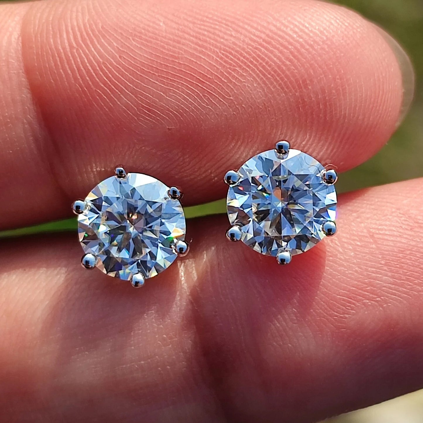 COSFIX Moissanite nappikorvakorut naisille