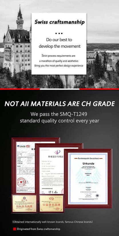 BINBOND Luxury watch for men, stylish design and practical functions