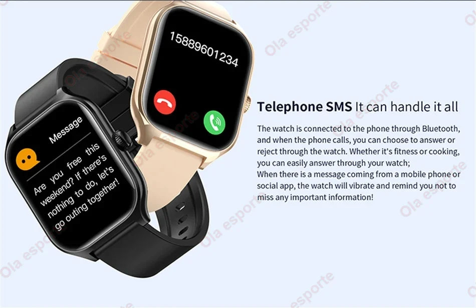 2025 Älykello 2.01" HD-näyttö – Puhelut, Viestit, Urheilutilat ja DIY-kellotaulut