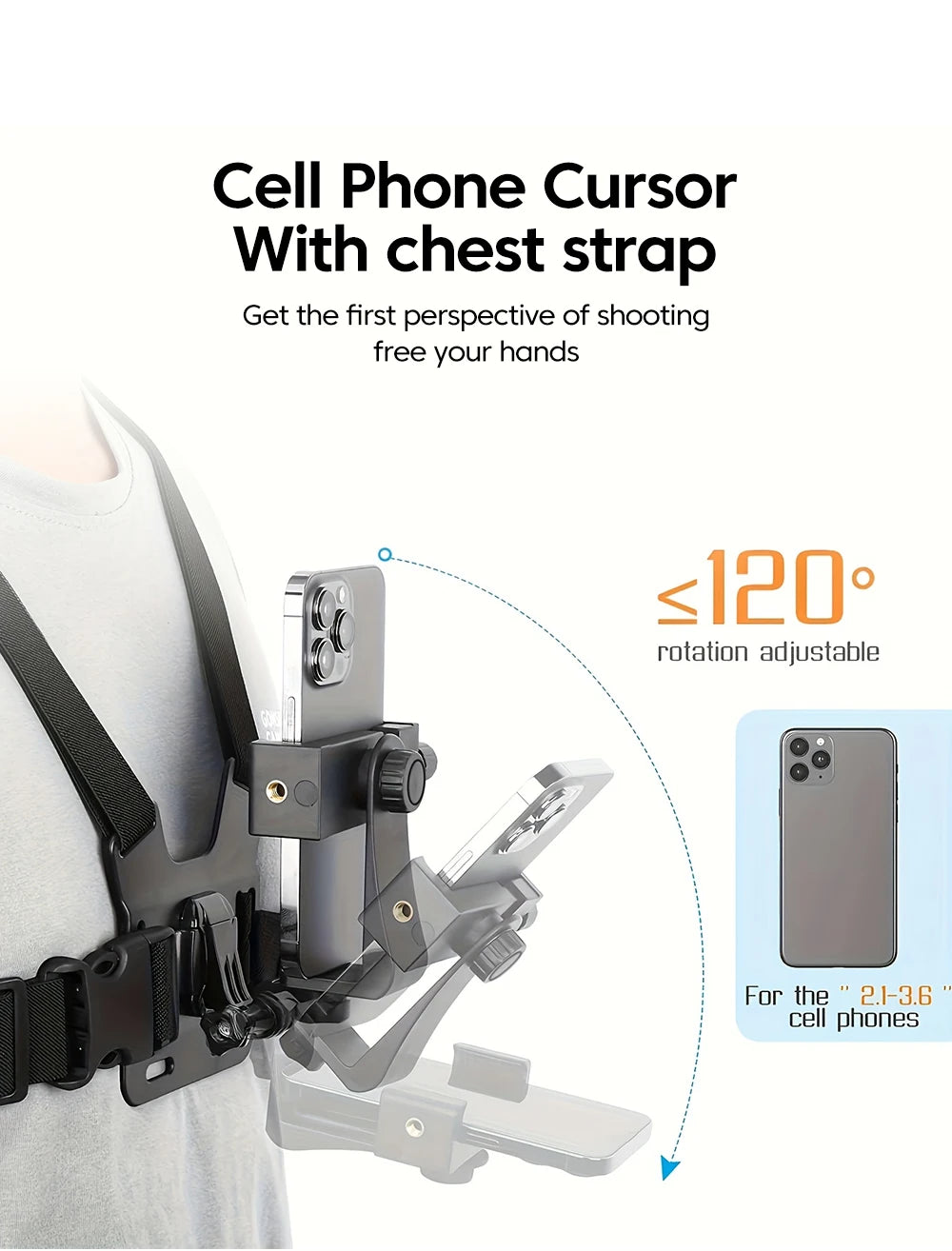 360° Puhelimen Rintateline – Kädet vapaina pyöräilyyn, kiipeilyyn ja moottoripyörään