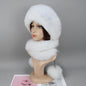 Women's genuine fox fur hat, different shades