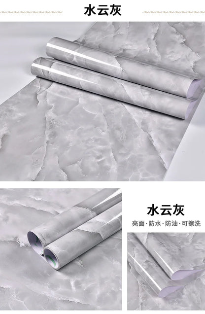 Marble patterned self-adhesive wallpaper, available in many different variations