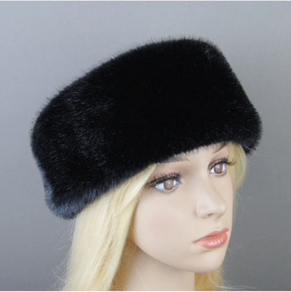Women's luxury mink fur hat, available in different variations