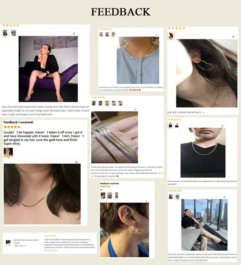 Yadreva stylish gold Rolo chain necklace, available in many different variations