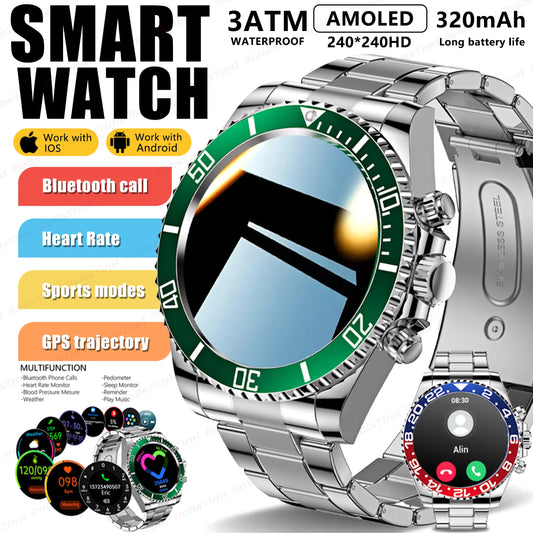 Smartwatch with the latest technology, AMOLED 1.3" and GPS exercise tracking, New 2025