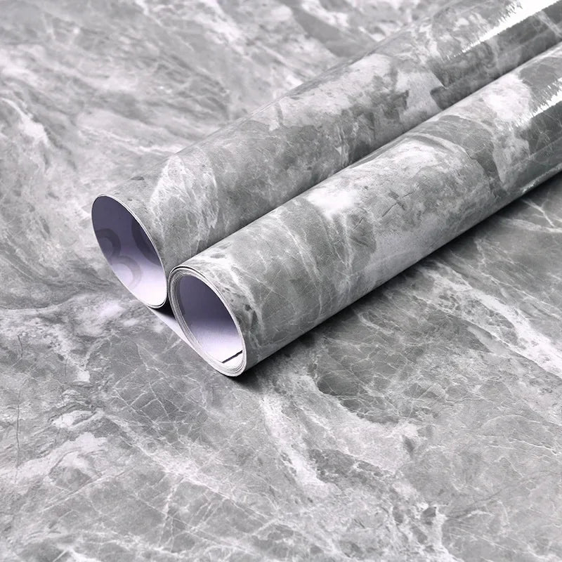 Marble patterned self-adhesive wallpaper, available in many different variations
