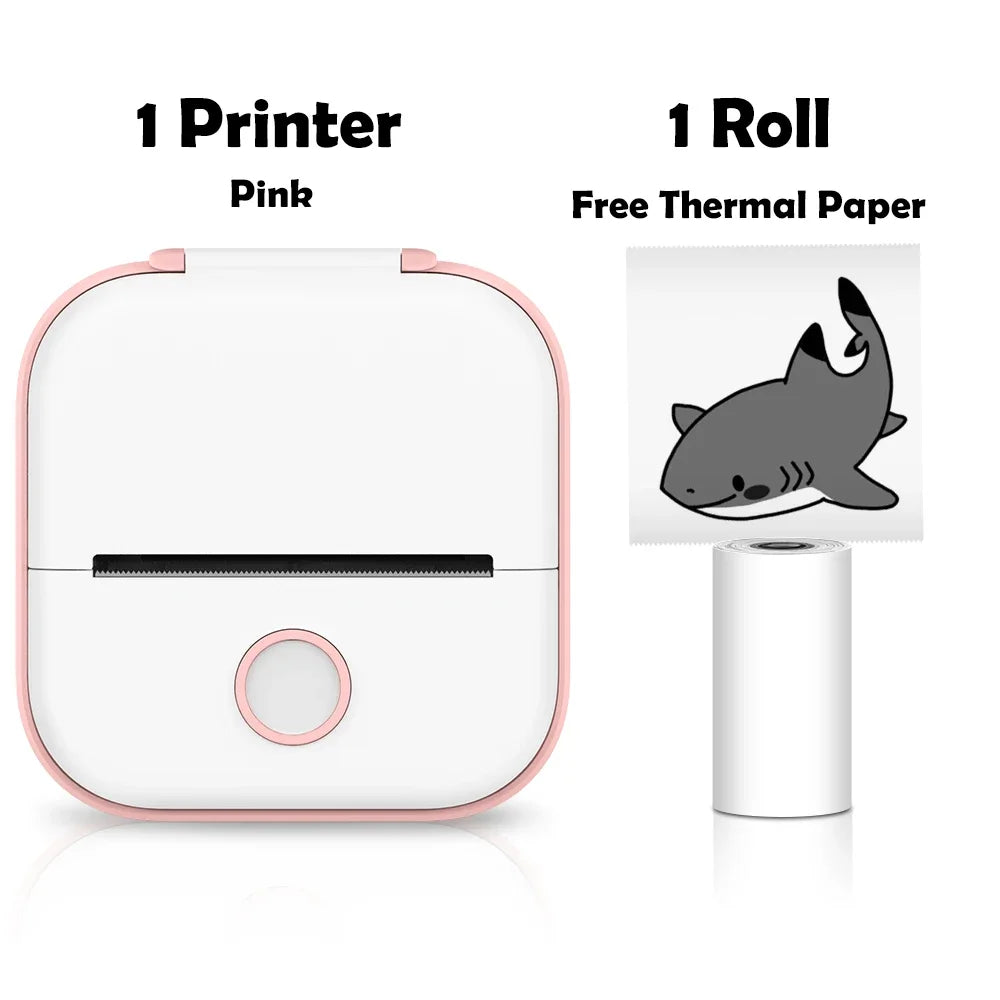 Phomemo T02 mini thermal printer, wireless pocket printer for labels