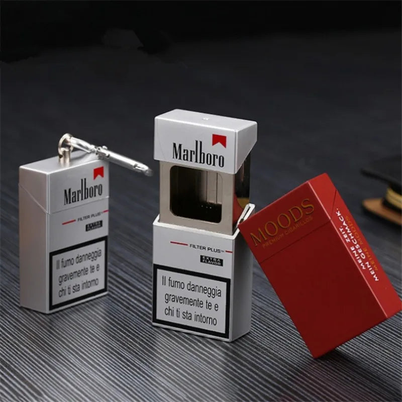 Portable ashtray with storage box, mini cigarette case