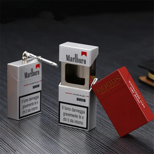 Portable ashtray with storage box, mini cigarette case